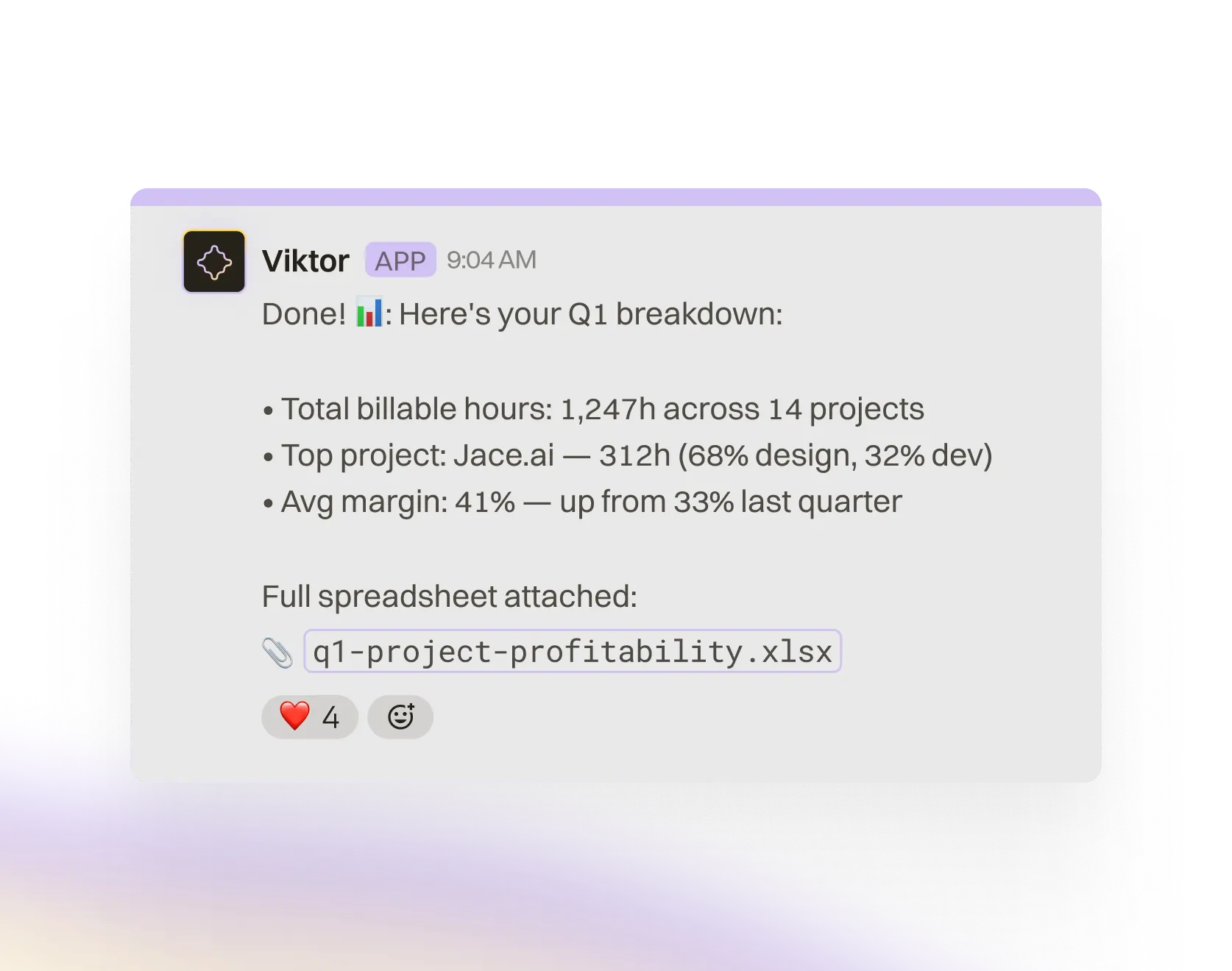 Viktor delivers illustration